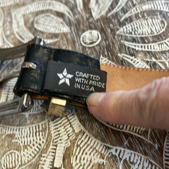 Brighton vintage 1994 LEATHER DISTRESSED LOOK  BELT - Picture 6 of 14